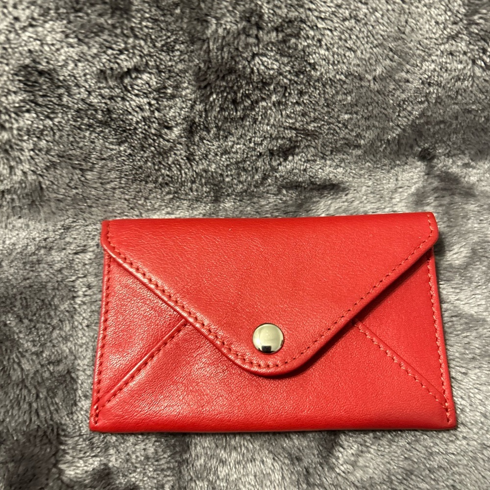 🔥❤️ Red Leather Credit Card Holder 🔥